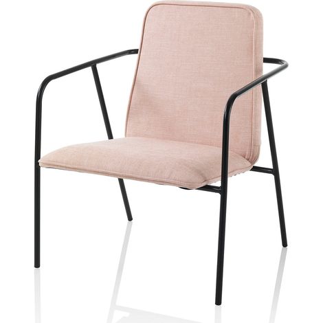 Poltrona PASTEL rosain metallo e tessuto (1/3)