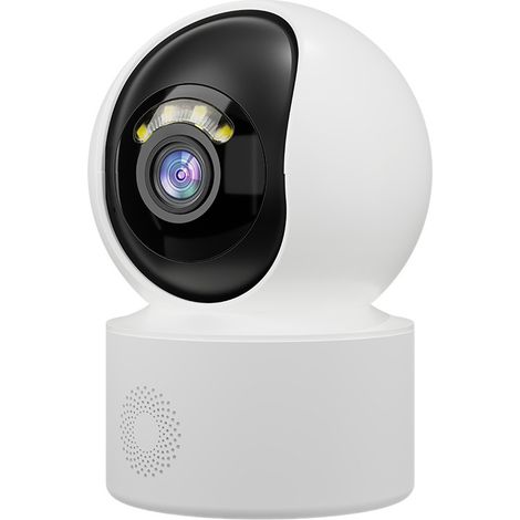 Caméra Intérieure, Caméra de Surveillance, Détection de Personnes, Couleurs Réelles en Faible Iuminosité, Audio Bidirectionnel, (1/4)