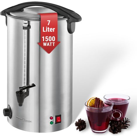 Macchina per bevande calde ProfiCook® con capacità del serbatoio di 7 litri macchina per vin brulé con alloggiamento in acciaio inox di alta qualità macchina per vin brulé,tè e caffè PC-HGA 1196 (1/5)