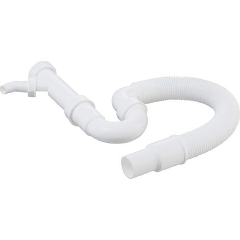 flexibler Röhren-Siphon mit Geräteanschluss - 1 1/2 Zoll x 40 / 50 DN