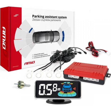amio LED-GRAF 3D Parkhilfesystem Weiß