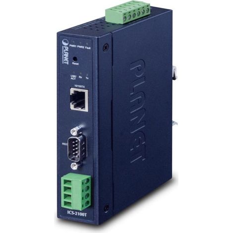 PLANET IP30 Industrial 1-Port servidor serie