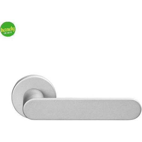 Maniglia Round A519 Frosio Bortolo cromo satinato con rosetta tonda