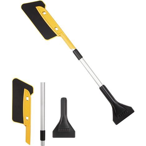 Removable EVA Ice Scraper for Windshield Snow Removal, ABS Hair Brush, Windshield Snow Shovel for Car, Van, Truck, SUV (1/5)
