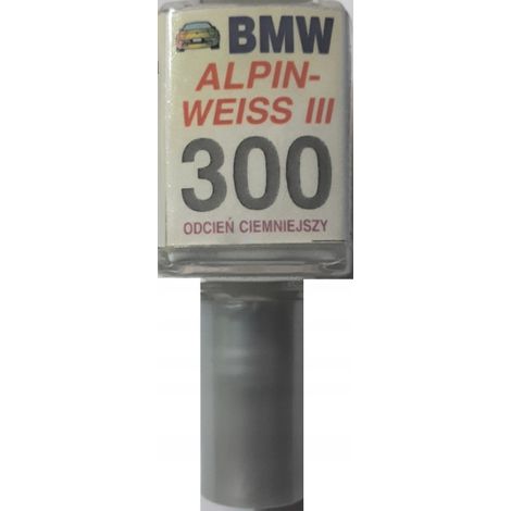 Riparazione graffi sulla vernice dell'auto BMW 300 Alpin Weiss III 10 ml Arasystem (1/5)