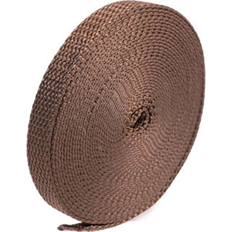 Rollo de 6 metros de cinta para persiana de 14mm de ancho color bronce