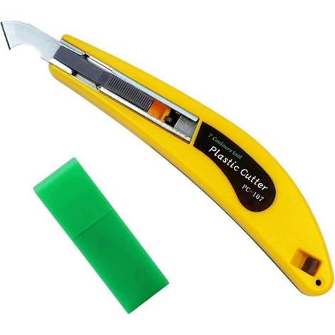 Cutter Outil de Couteau à Crochet de Feuille Acrylique Cutter Professionnel Coupe Verre Decoupe Couteau Utilitaire Coupe (1/5)