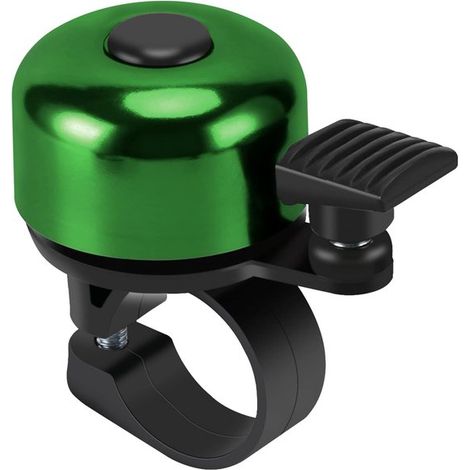 Sonnette de vélo - rétro - mini sonnette - puissante - 120 dB - résistante - VTT - vélo de route - cyclisme - sonnette pour enfants et adultes - verte (1/5)