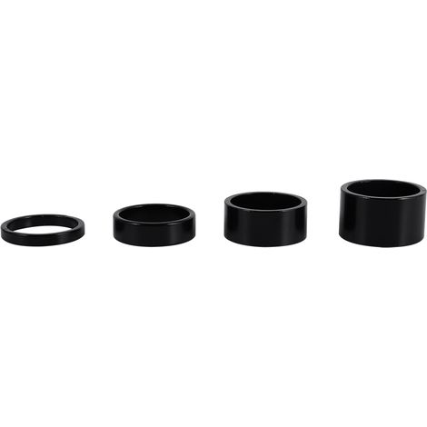 Distanziale per casco in lega di alluminio, 4 colori, set da 4 pezzi 5mm/10mm/15mm/20mm, attacco manubrio anteriore per bicicletta, rondella per forcella.