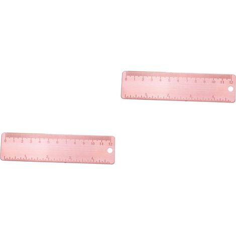 Lot de 2 règles métalliques portables, règle mesure pratique, à dessin (1/5)