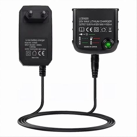 Chargeur de batterie au lithium LCS1620 pour BLACK & DECKER, chargeur de batterie rechargeable 20 V pour LBXR20 LB20 L (1/5)