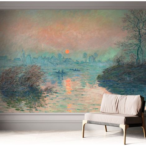 Papier peint adhésif autocollant pour salon chambre à coucher tendance et originale Crépuscule évocateur 312x219 cm (1/5)