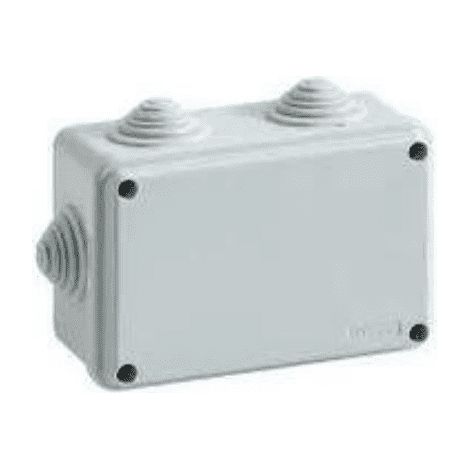 Abzweigdose rechteckig und deckel mit schrauben 120x80x50mm mit 6 kabelverschraubungen IP55 FAEG - FG13414