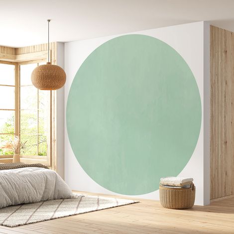 Papier peint rond / cercle - Couleur Tendance - 683 - Diamètre 30 cm (1/4)