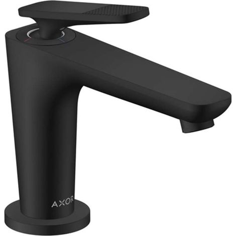 Axor Citterio C - Miscelatore per lavabo con sistema di scarico, EcoSmart, CoolStart, nero opaco 49021670 (1/2)