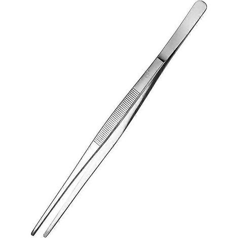 Dünne Eiszange aus Edelstahl, dekorative Zange für Cocktails und Bar-Snacks – 20 x 1,2 cm – Silber (1/4)
