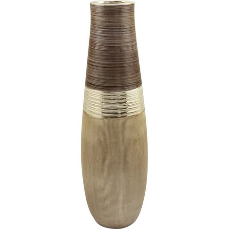 Vase Conique Marron/Champagne/Beige H = 56 cm (1/2)