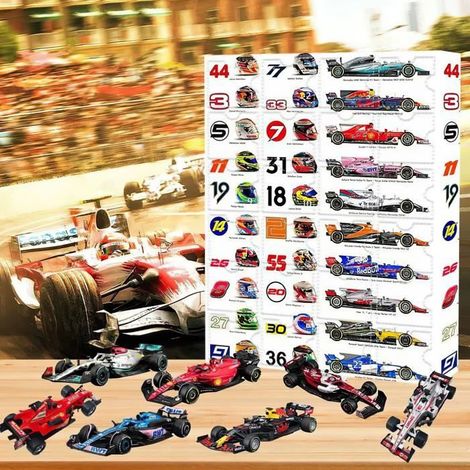 Calendrier de l'avent 2024 pour garçon - Compte à rebours Noël 24 jours - Thème Championnat du monde