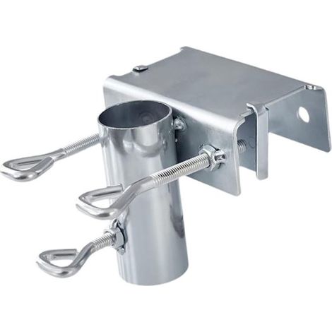 Support de parasol, porte-parapluie, base de parasol, pied de parasol en métal pour parasols de 38 mm, accessoires pour parasols de terrasse, balcon, jardin (1/5)