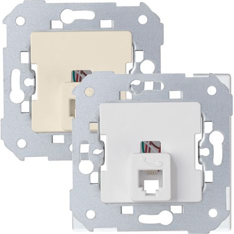 Mechanismus Simon 75 nimmt Telefon mit 4 Elfenbeinanschlüssen SIMON 75480-31 (1/2)