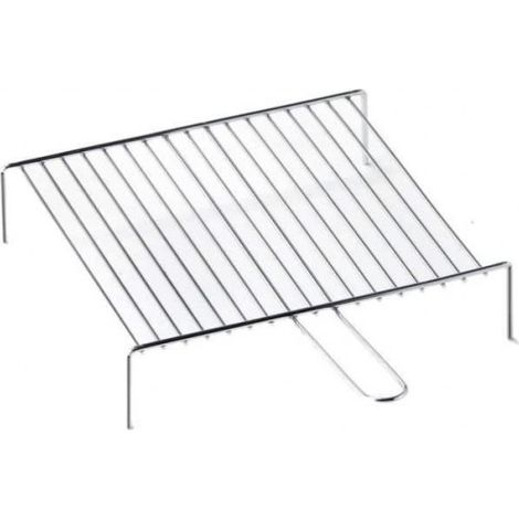 Grille de cheminée en métal résistante à la chaleur 60x40 – Pieds pour cuisson sur braises – Idéale pour barbecue et grillades – Ompagrill