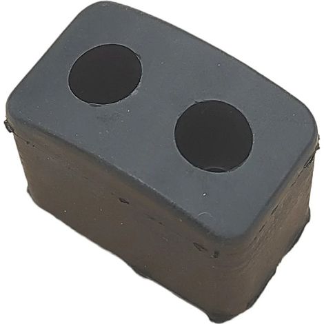 Tampone battisponda paracolpi in gomma misure 50x30x40 2 fori (1/3)