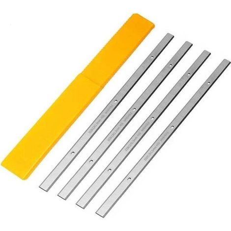 4 Pièces HSS Lames De Raboteuse 333mm, 333mm fers de rabot Pour Metabo DH 330/316, Raboteuse Lames Pour Machines De Travail Du Bois, 333 x 12 x 1,5mm (1/3)