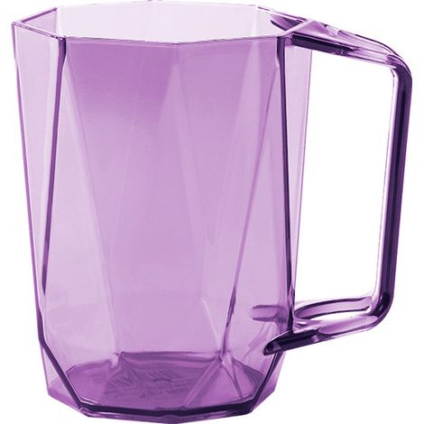 Tasse en plastique multifonctionnelle Utilisation quotidienne Tasse en acrylique（Violet） (1/5)