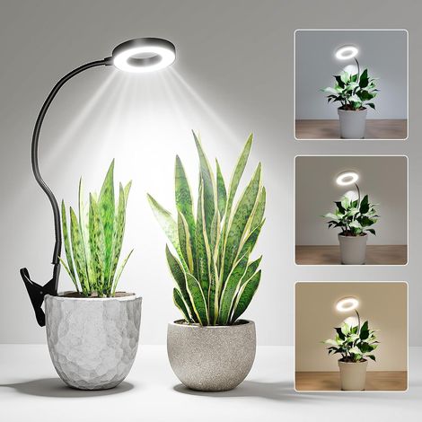 CCYKXA Lampe horticole LED Spectre Complet avec Minuterie et Intensité Réglable, Lampe Plante Intérieur USB, Lampe de Croissance pour Plantes Indoor (1/4)
