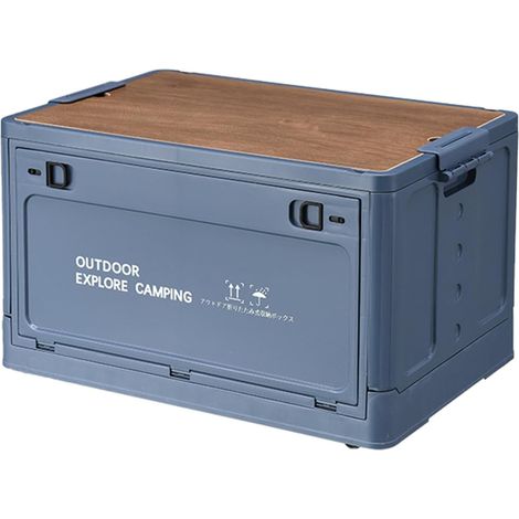Aufbewahrungsbox 60L Gartengeräte Box Mit Holzdeckel