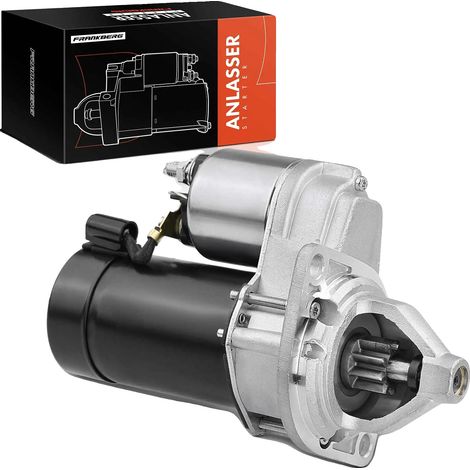 Motorino di avviamento, 1,1 kW, 12 V, 9 denti, 2 fori di montaggio, rotazione antioraria (1/5)