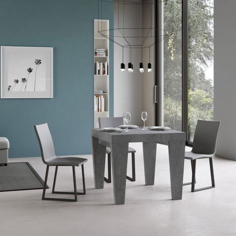 Tavolo SPIMBO 90X90 allungabile a 180 cm Cemento (1/5)