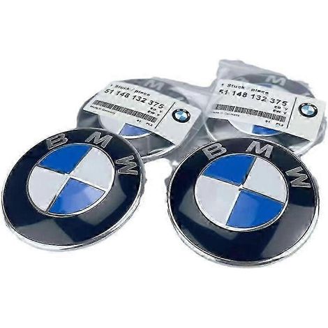 Logo BMW de remplacement pour capot 82 mm + 74 mm 51148132375 - Compatible avec tous les modèles (1/4)