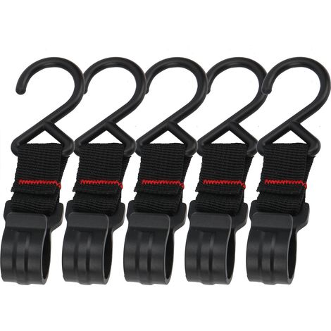 Crochet de suspension d'extérieur, 5 pièces, sangle de Camping multifonctionnelle pour ustensiles de cuisine légers (1/5)