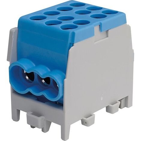 Hauptleitungs-Abzweigklemme - blau, 2x Eingang 25 mm² 4x Ausgang 16 mm², 1-polig