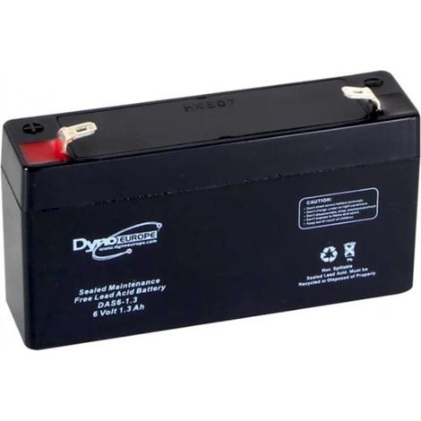BATTERIE AGM VRLA PLOMB ETANCHE 6V - 1.3 Ah DYNO