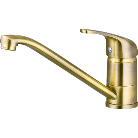 EUROSANIT Miscelatore per lavello basso NF Tilt, ottone antico