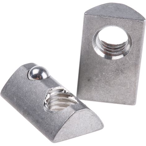 Ecrou à rainure en T RS PRO, profilé 40 mm, L. 22mm, rainure 8mm en Acier Inoxydable ( Prix pour Sachet de 10 )