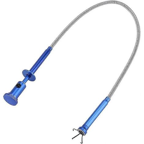 Outil de préhension flexible avec poignée à ressort, de couleur bleue, pour une utilisation pratique dans divers domaines, notamment pour la maintenance, la réparation et le bricolage.-AquaForge