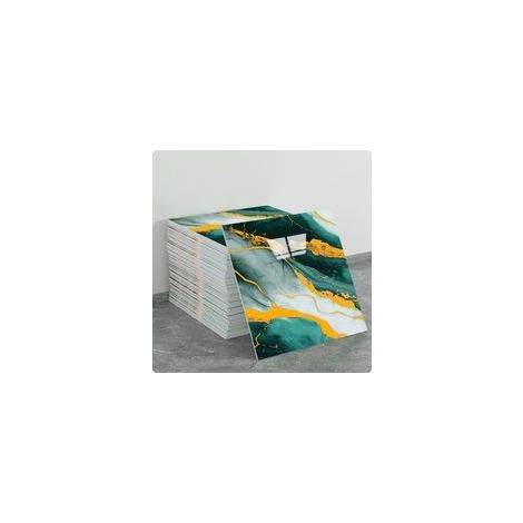 (10 pezzi, 30×30 cm, Q051) Adesivi murali autoadesivi per piastrelle, effetto marmo, decorazione murale, materiale PET, adatti per cucine, bagni, caminetti e lavanderie. - Crezuo