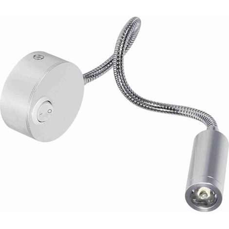 Lampe de Lit LED, Lecture à Col Cygne Réglable avec Interrupteur (1/5)