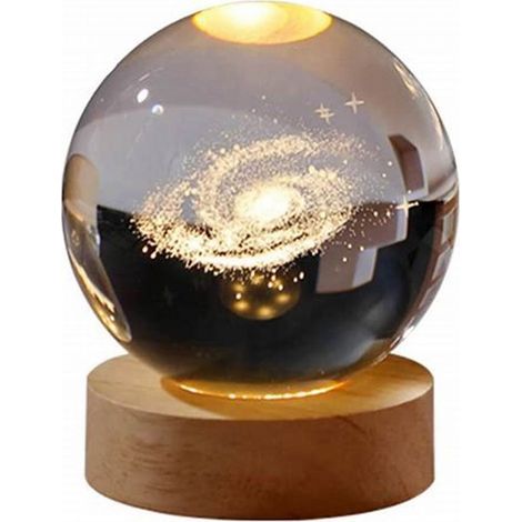 veilleuse boule de cristal dirigéSphère de verre Galaxy -Voie lactée (1/5)