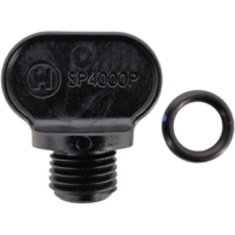 Bouchon de vidange pour pompe de piscine – Compatible Hayward Max Flo II et Tristar – Fabriqué en ABS – Couleur noire (1/2)