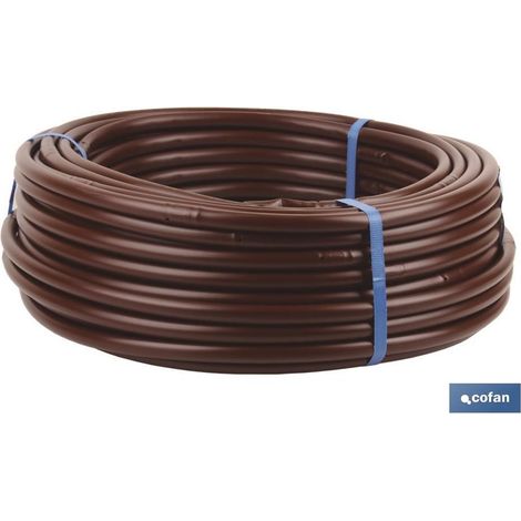 50 m braunes Tropfbewässerungsrohr (0,33 m Tropfer) Ø16 mm