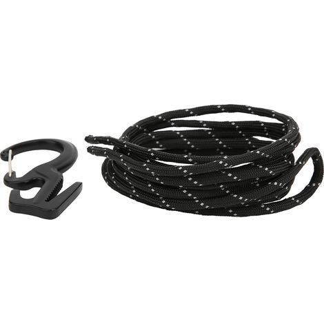 Zinklegierung Outdoor Camping Klettern Wandern 9 Karabiner Seilspanner Schnellverschluss Haken mit Federhaken Schwarz