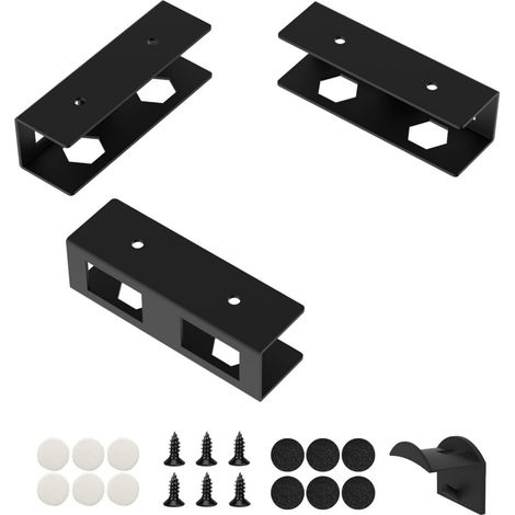 Support de fixation pour ordinateur portable gain de place sous le bureau, étagère métallique