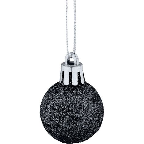 Set di 96 sfere di Natale decorative assortite per albero glitterate lucide opache 4 x 3 cm in plastica rossa 130015851