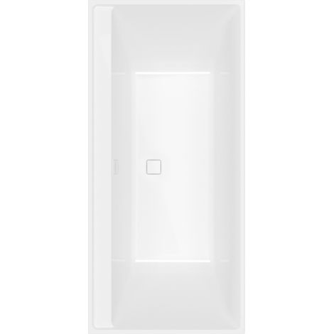 Baignoire droite 170 x 75 VILLEROY & BOCH Collaro acrylique blanc brillant avec vidage et trop plein blanc brillant (1/3)