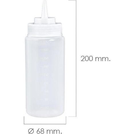 Botella Biberon Cocina Plástico 500 Ml.