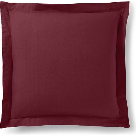 Taie d'oreiller - Prémium - Grenat - 63 x 63 cm - 100% coton - Certifiée Oeko-Tex® (1/3)